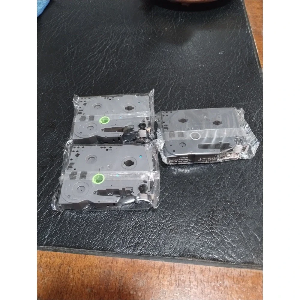 3 Pack Brother P-Touch TZe-231 12mm 0.47 Laminated Label Tape Black on White